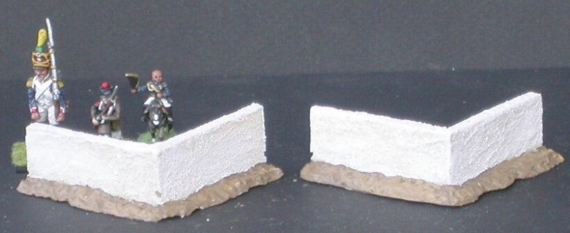 MUR23 2 murs bas d'angle méditérranéens