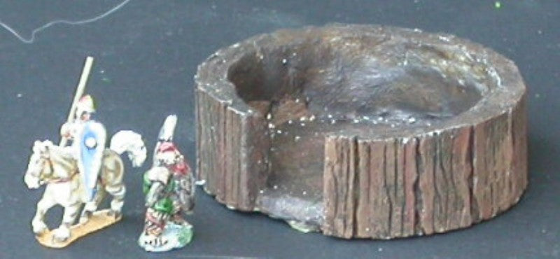 ANT6 Hutte circulaire basse en bois