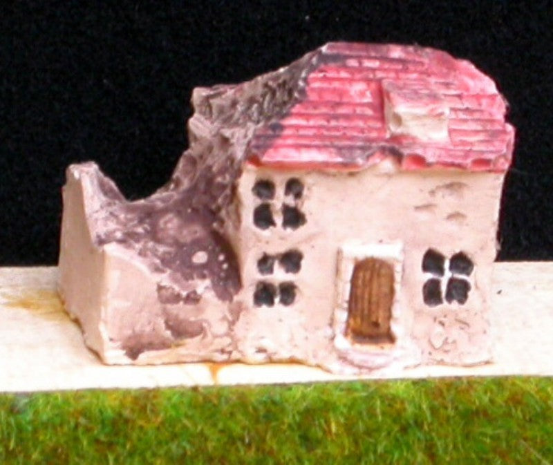 V9 Maison avec chiens assis ruinée