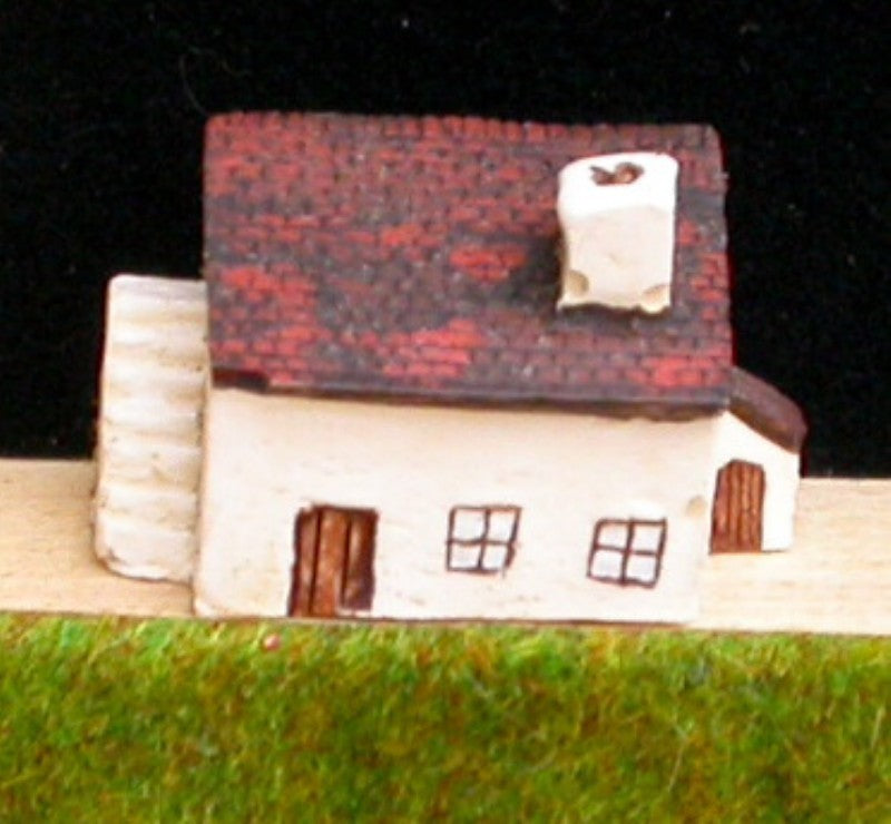 C1 Maison méditérranéenne avec appentis et escaliers