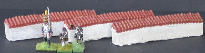 MUR10 3 murs bas droits tuilés