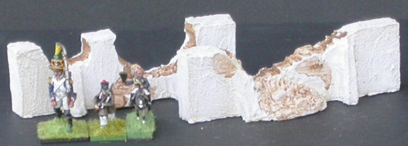 MUR16 2 grands murs méditérranéens ruinés