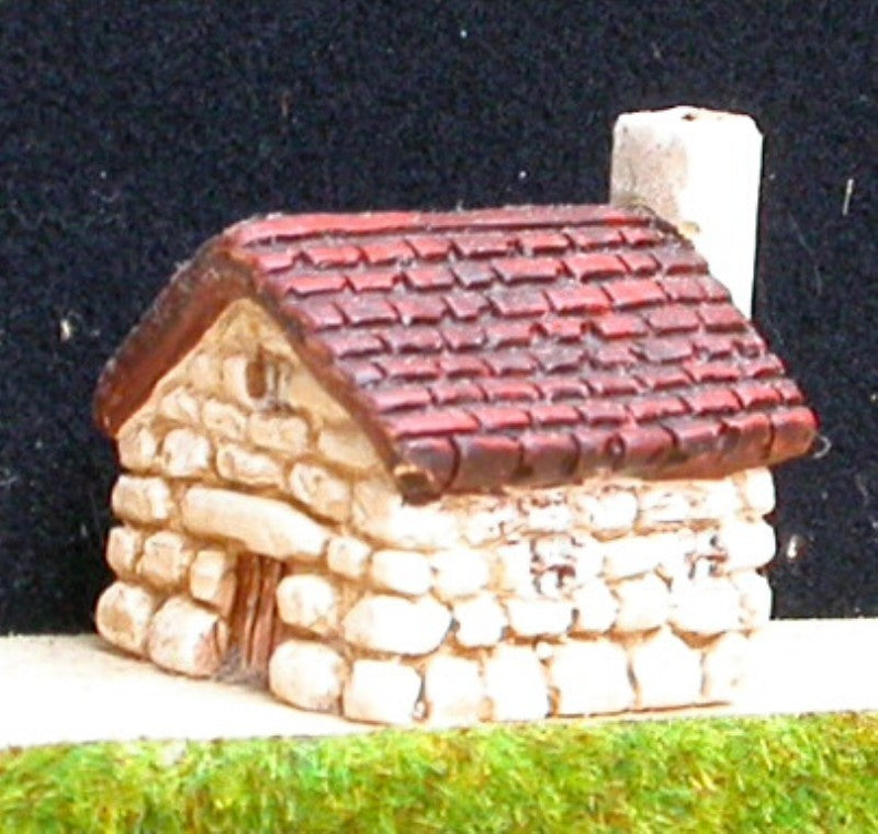P6 Maison en pierre et toit de tuiles