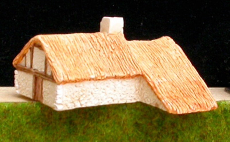 A1 Maison en torchis et toit de chaume